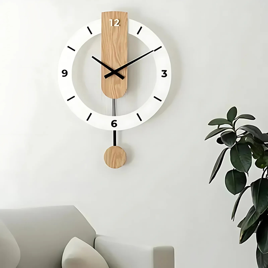 Ritma - Stilvolle große Wanduhr für ein elegantes Wohnzimmer
