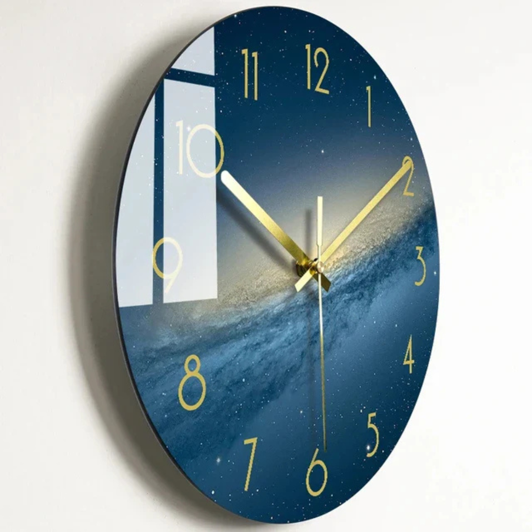 Stilvolle große moderne Wanduhr – elegante dekorative Uhr für Küche und Wohnzimmer