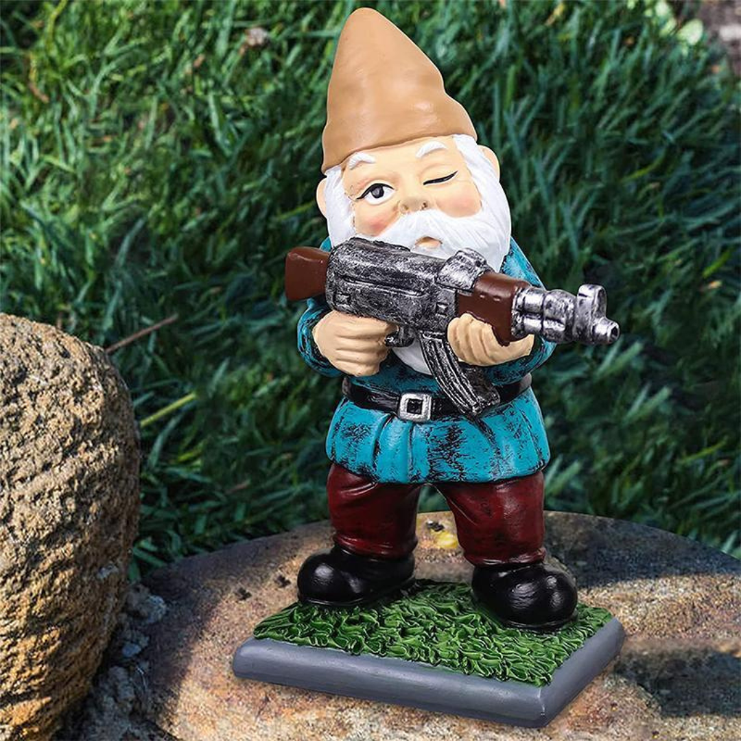 Drelix - Robuster Militärischer Gartenzwerg zum Spielen und Dekorieren