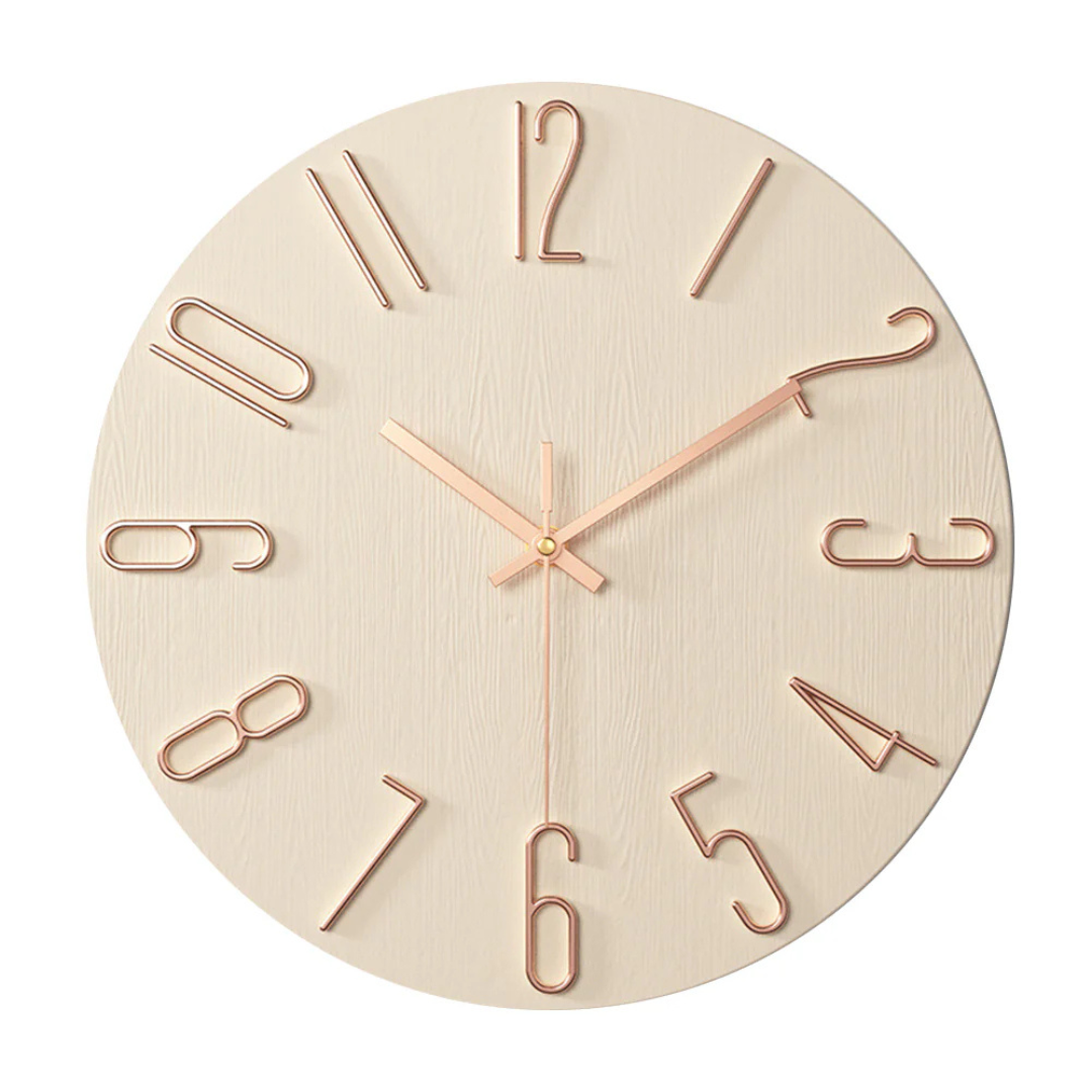Noble - Schlanke und stilvolle Wanduhr, perfekt für das Wohnzimmer