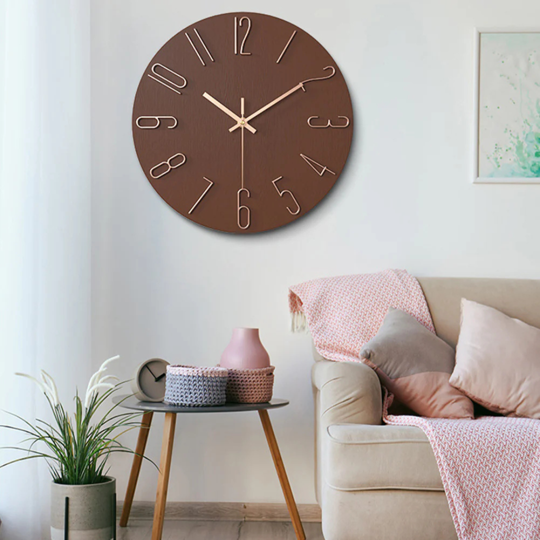 Noble - Schlanke und stilvolle Wanduhr, perfekt für das Wohnzimmer