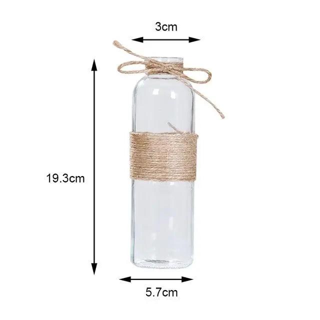 Minimalistische Glasvase - Elegante Tischdekoration
