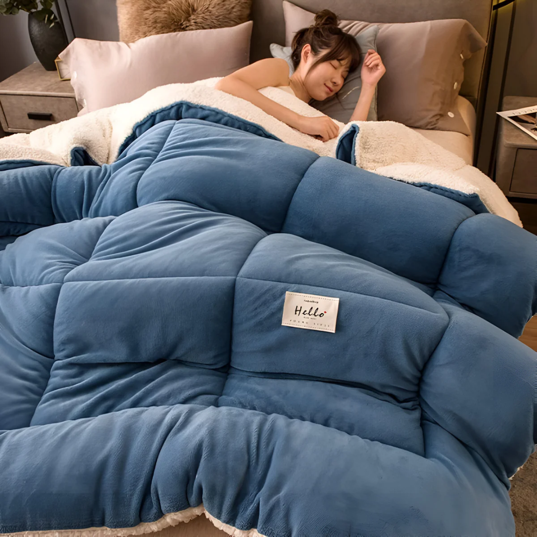 Luxus-Fleece-Bettwäsche-Set 155x220 cm – Ultimativer Komfort, weich und warm für eine gemütliche Schlafparty