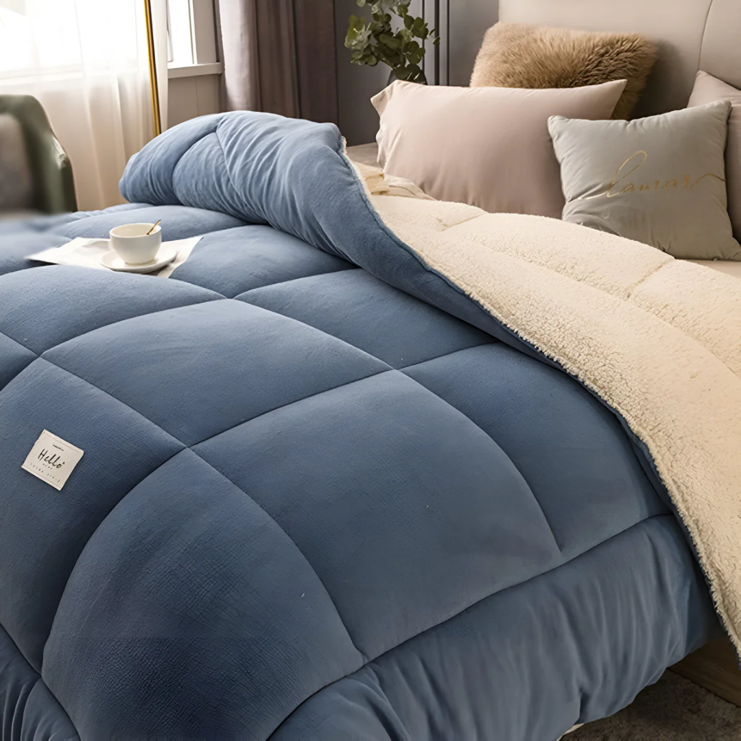Luxus-Fleece-Bettwäsche-Set 155x220 cm – Ultimativer Komfort, weich und warm für eine gemütliche Schlafparty