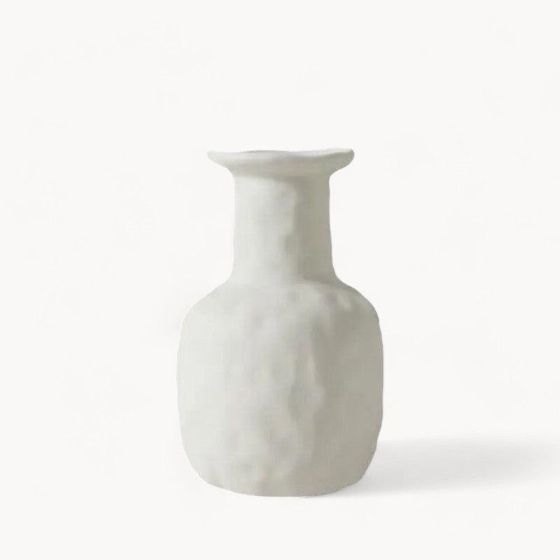 Handgemachte weiße Keramikvase