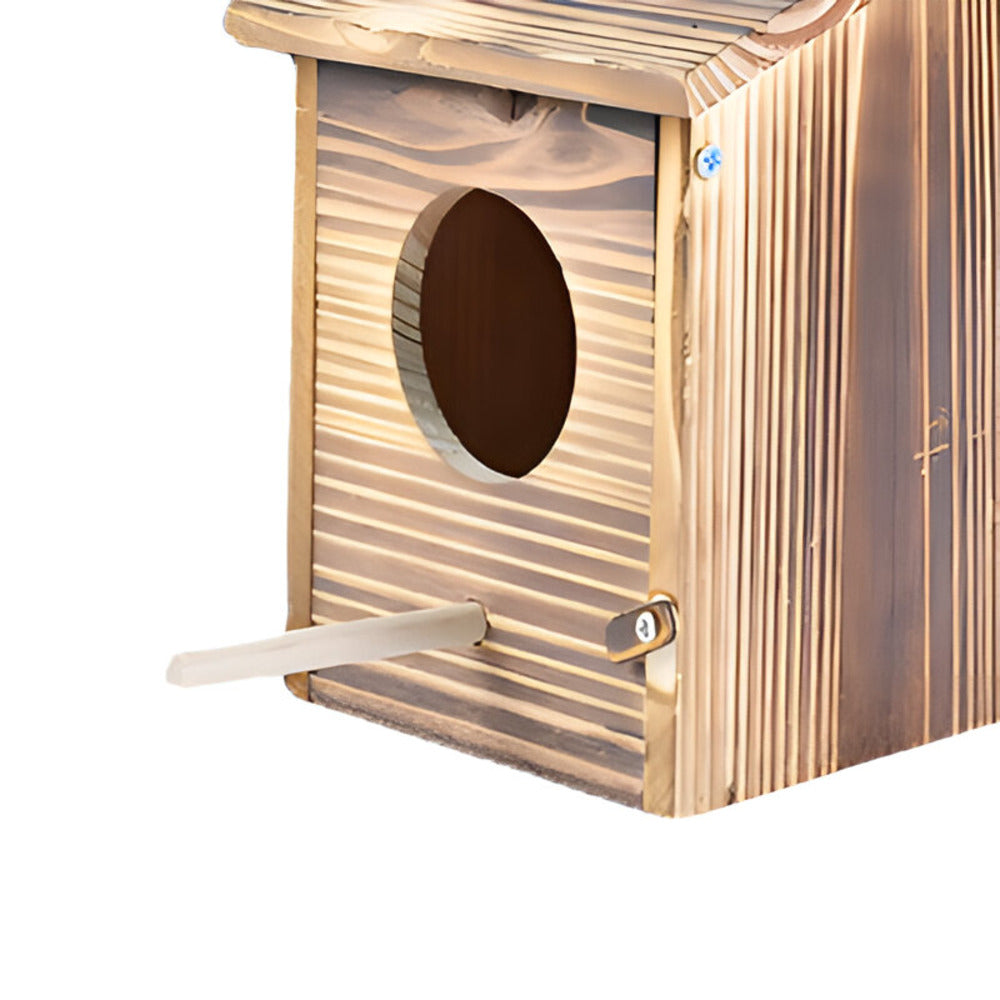 Virella - Nachhaltiges wetterfestes Vogelhaus aus Holz für Ihren Garten
