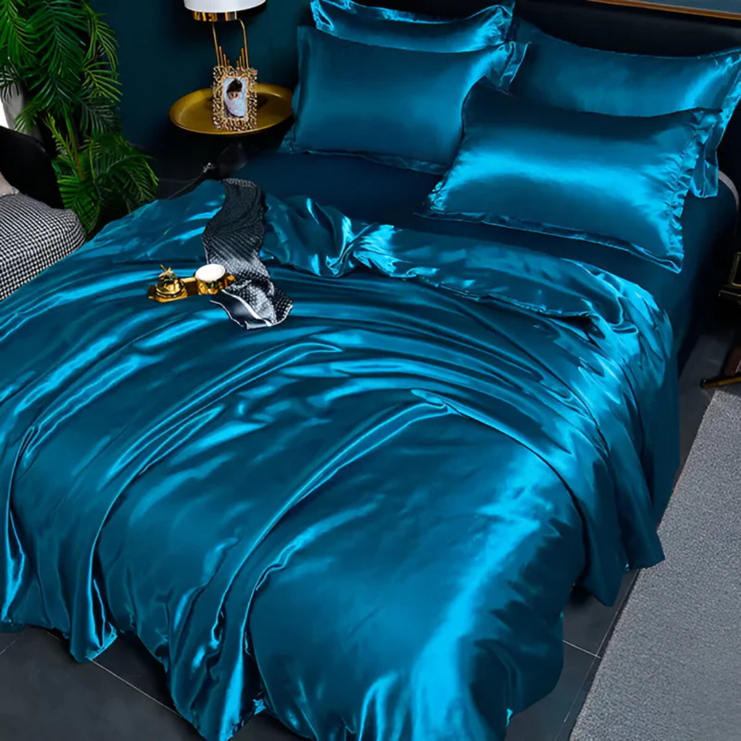 Luxuriöse seidige Bettwäsche | Atmungsaktiv, weich & eleganter Komfort für das Schlafzimmer