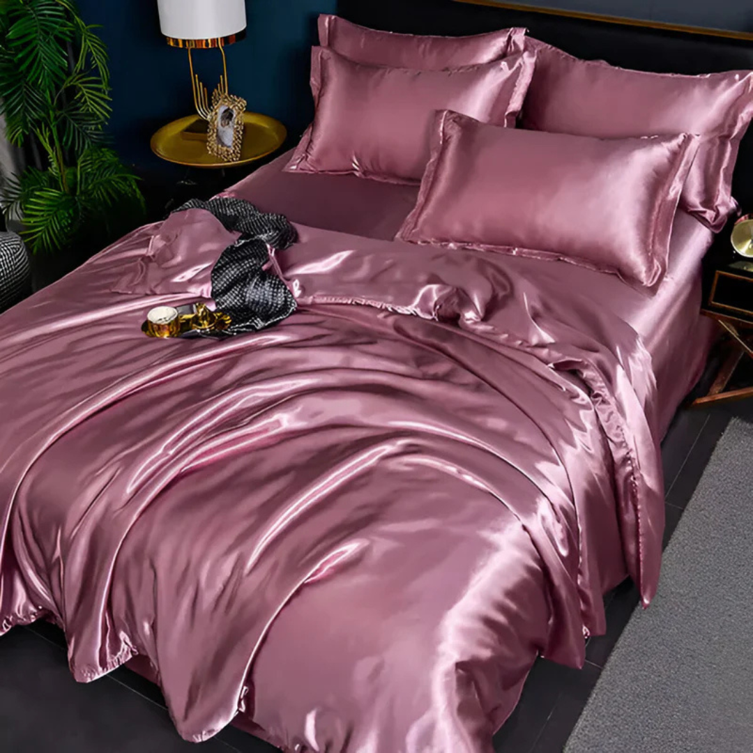 Luxuriöse seidige Bettwäsche | Atmungsaktiv, weich & eleganter Komfort für das Schlafzimmer