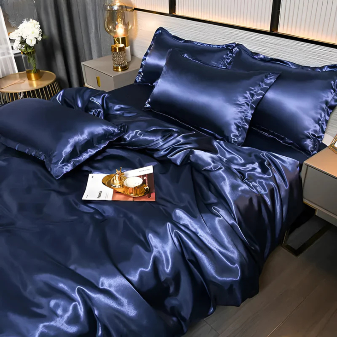 Luxuriöse seidige Bettwäsche | Atmungsaktiv, weich & eleganter Komfort für das Schlafzimmer