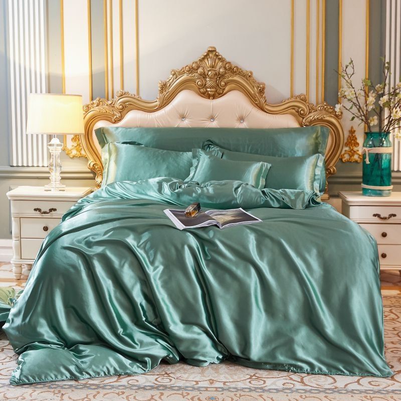 Elegantes Satin-Bettbezug-Set – Luxuriöse moderne Bettwäsche mit schickem Finish