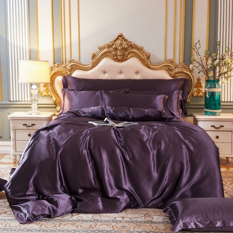 Elegantes Satin-Bettbezug-Set – Luxuriöse moderne Bettwäsche mit schickem Finish