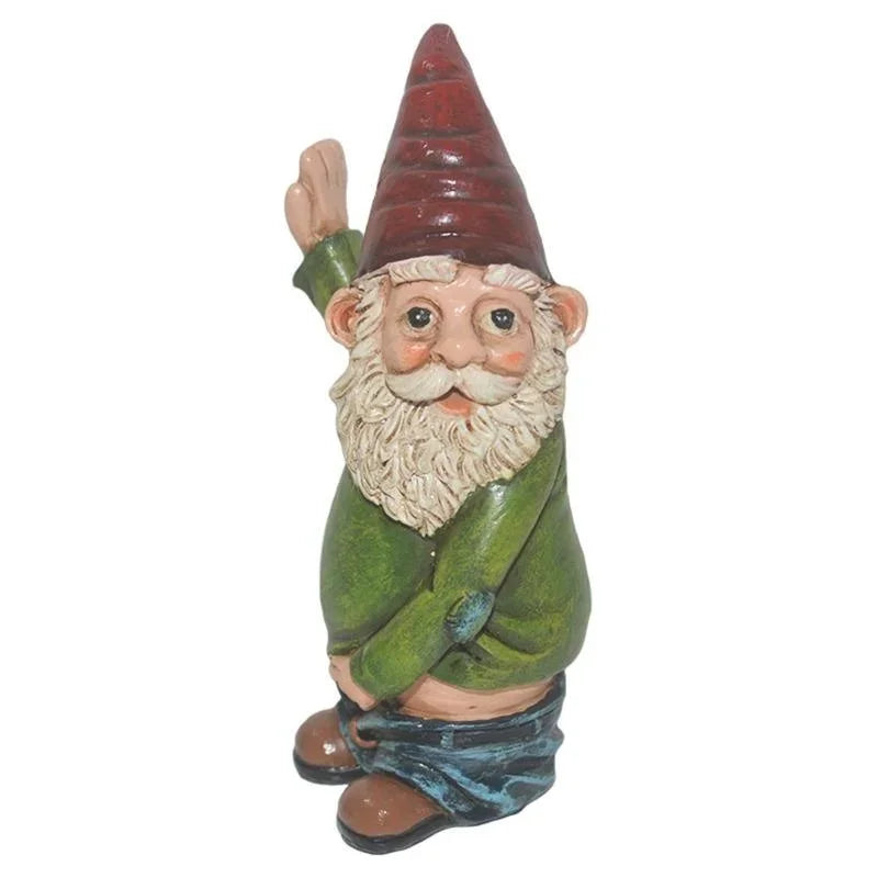 Casta - Kreative Gnom-Figur aus Harz mit elegantem weißem Bart