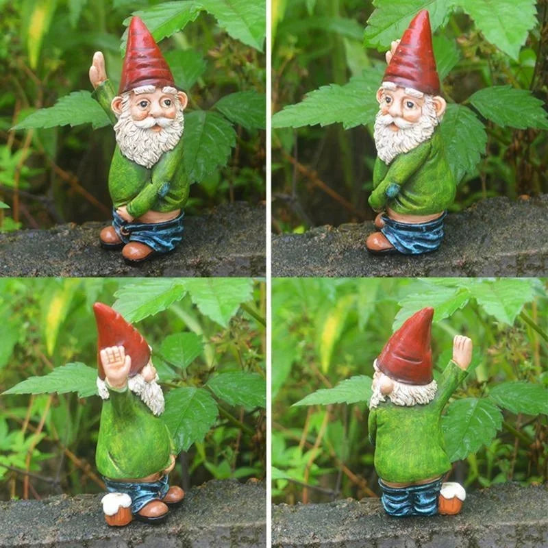 Casta - Kreative Gnom-Figur aus Harz mit elegantem weißem Bart