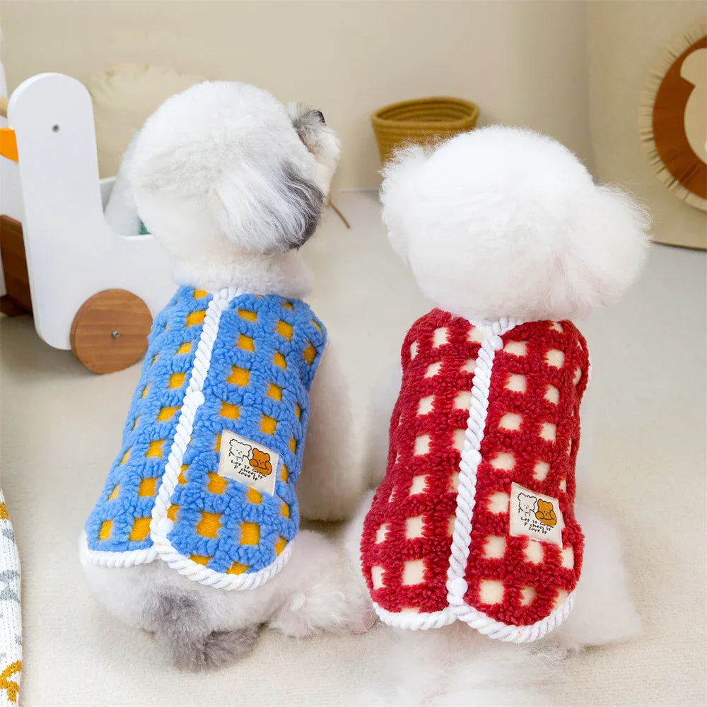 Luxus Komfort Fleece-Mantel für Französische Bulldogge und Chihuahua für warmen Schutz