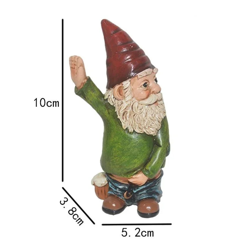 Casta - Kreative Gnom-Figur aus Harz mit elegantem weißem Bart