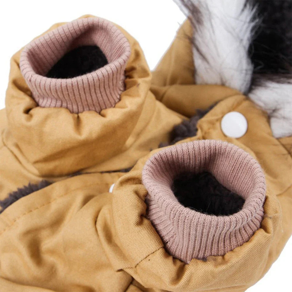 Bequemer und warmer dicker Mantel für Haustiere