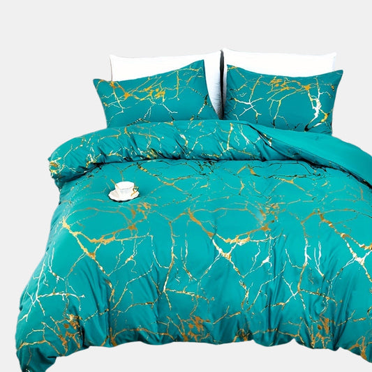 Luxus-Marmor-Design Bettbezug für ein stilvolles und komfortables Schlafzimmer