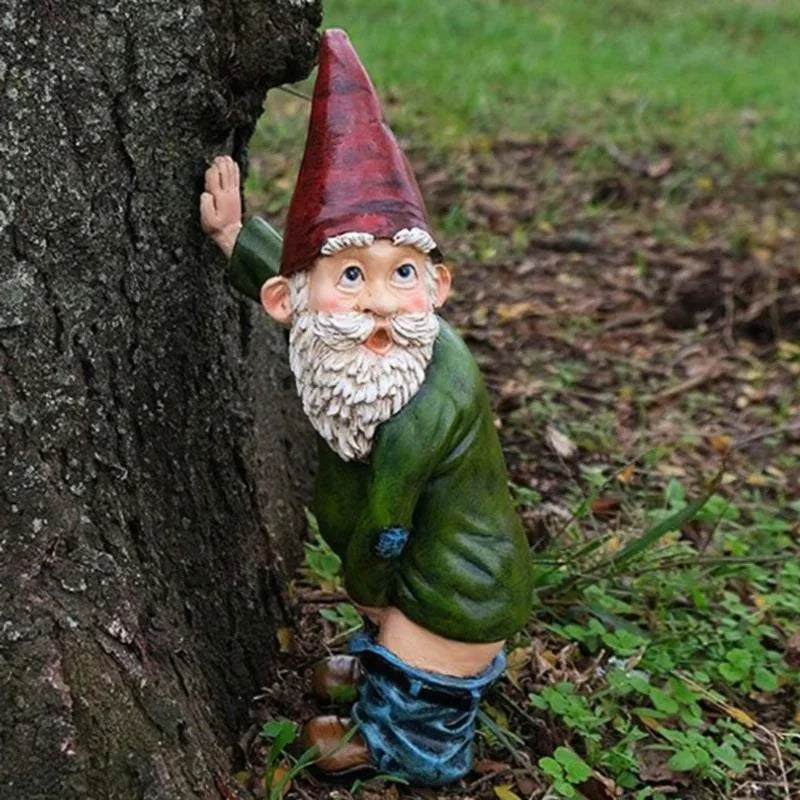 Casta - Kreative Gnom-Figur aus Harz mit elegantem weißem Bart