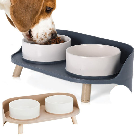Luxuriöse Futterstation für große Hunde mit rutschfester Basis für einfaches Füttern
