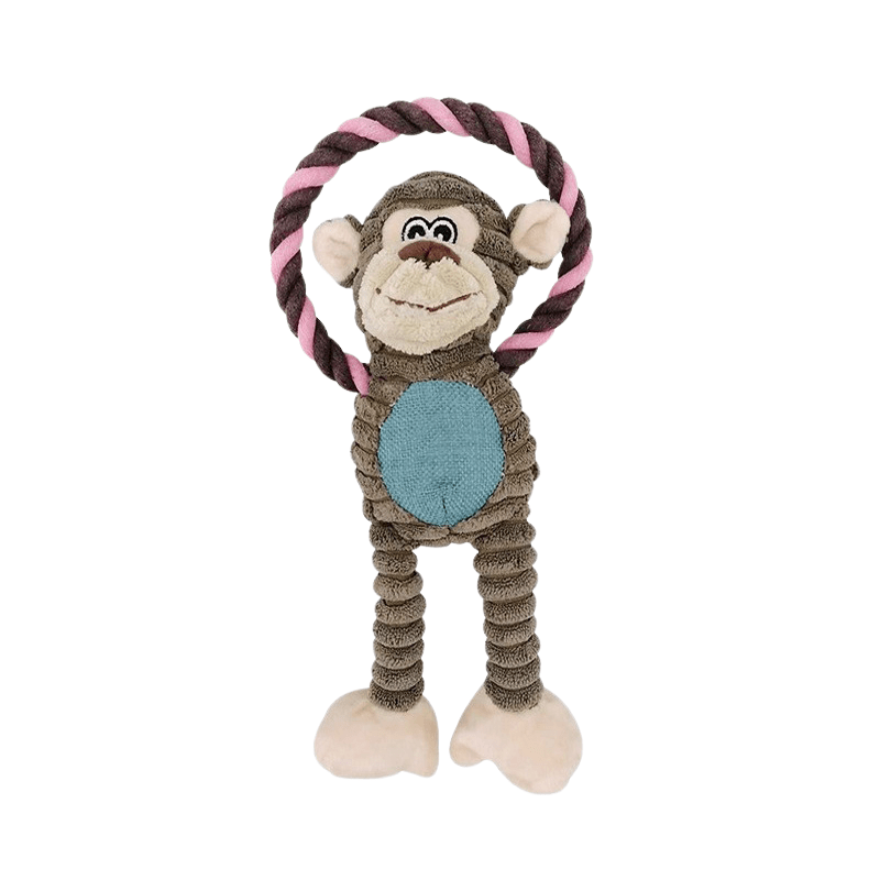 Luxus Plüsch Corduroy Hundespielzeug mit Quietscher für zusätzlichen Spaß