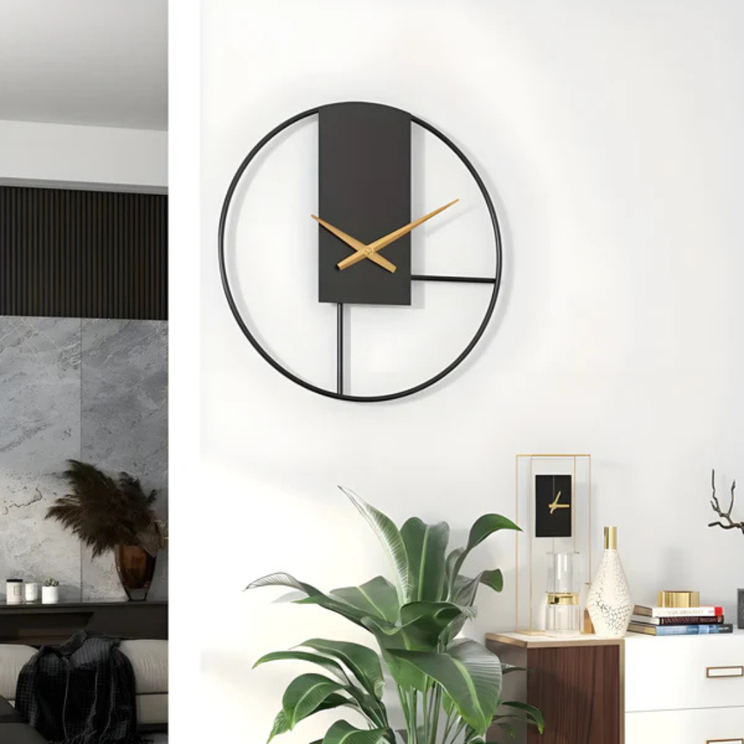 Aurum - Elegante Minimalistische Wanduhr | Stilvolles und Beruhigendes Lautloses Design
