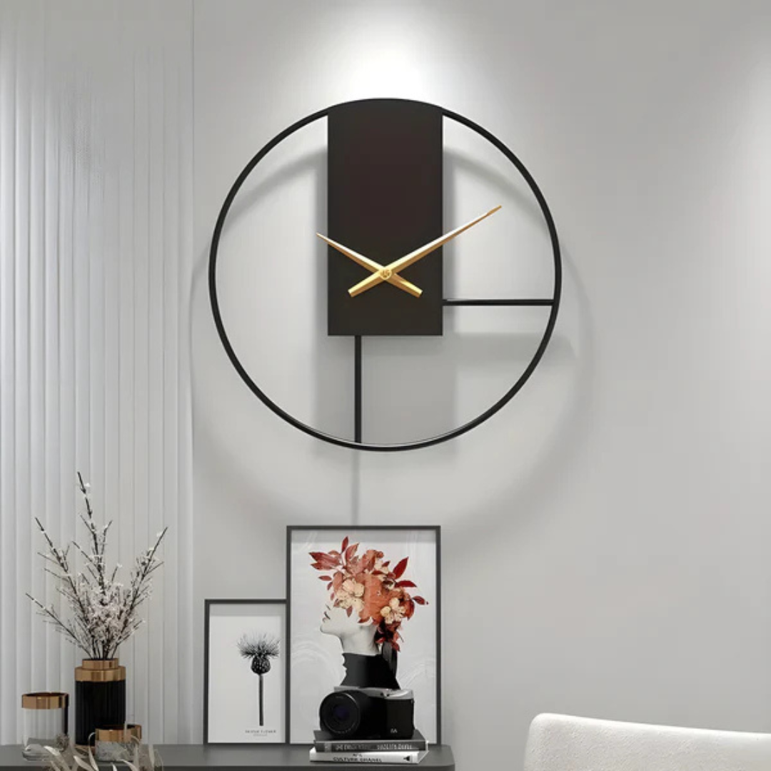 Aurum - Elegante Minimalistische Wanduhr | Stilvolles und Beruhigendes Lautloses Design