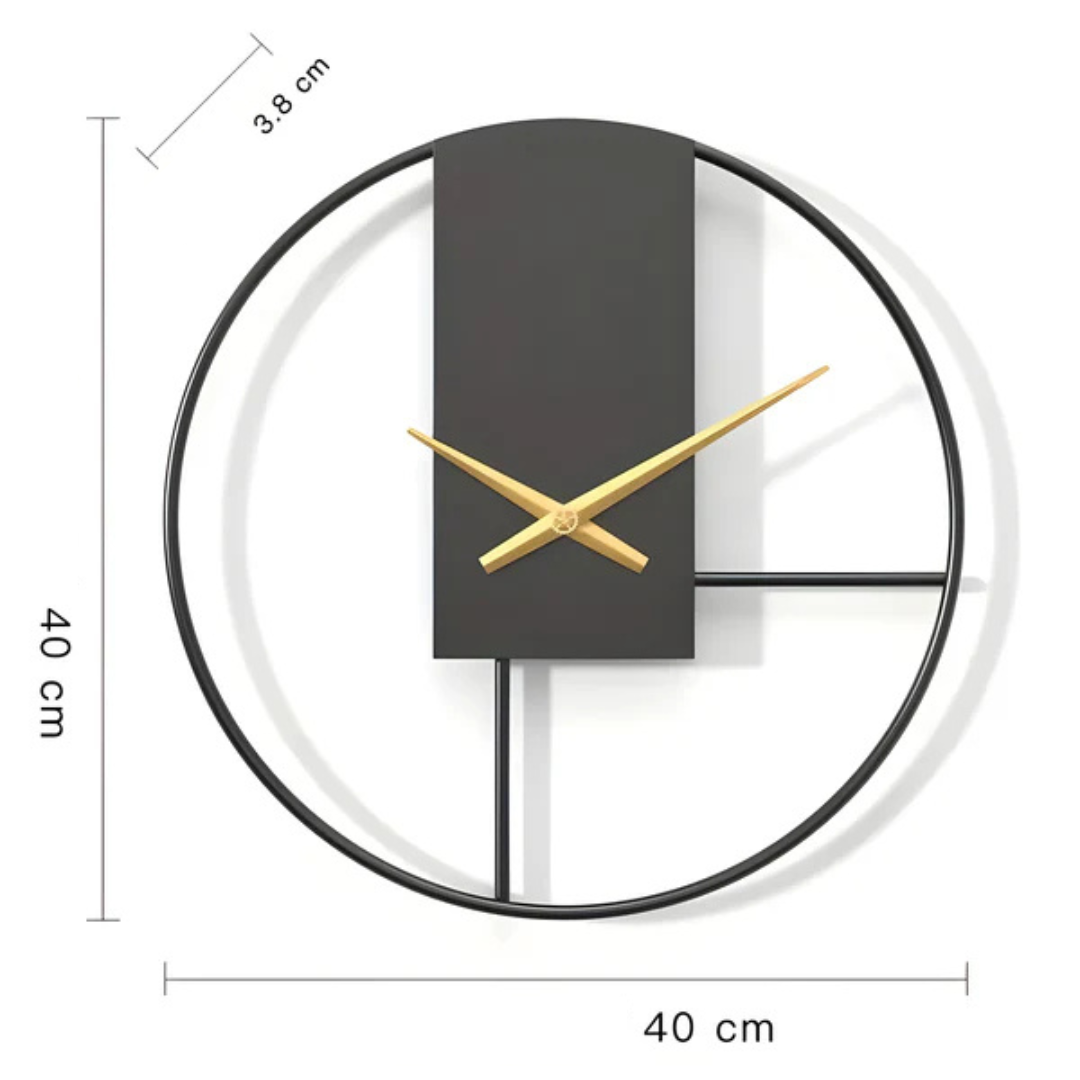 Aurum - Elegante Minimalistische Wanduhr | Stilvolles und Beruhigendes Lautloses Design