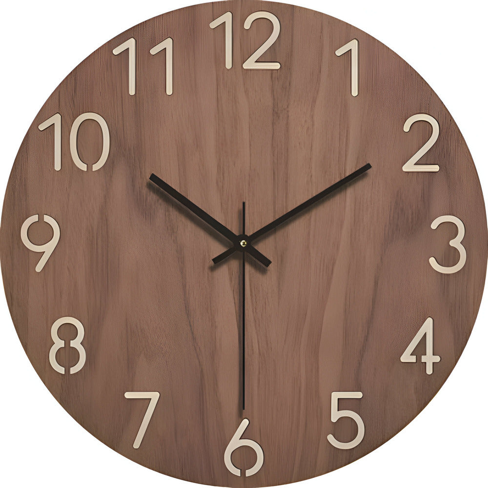 Arista - Elegante minimalistische Wanduhr aus Holz für einen modernen Look