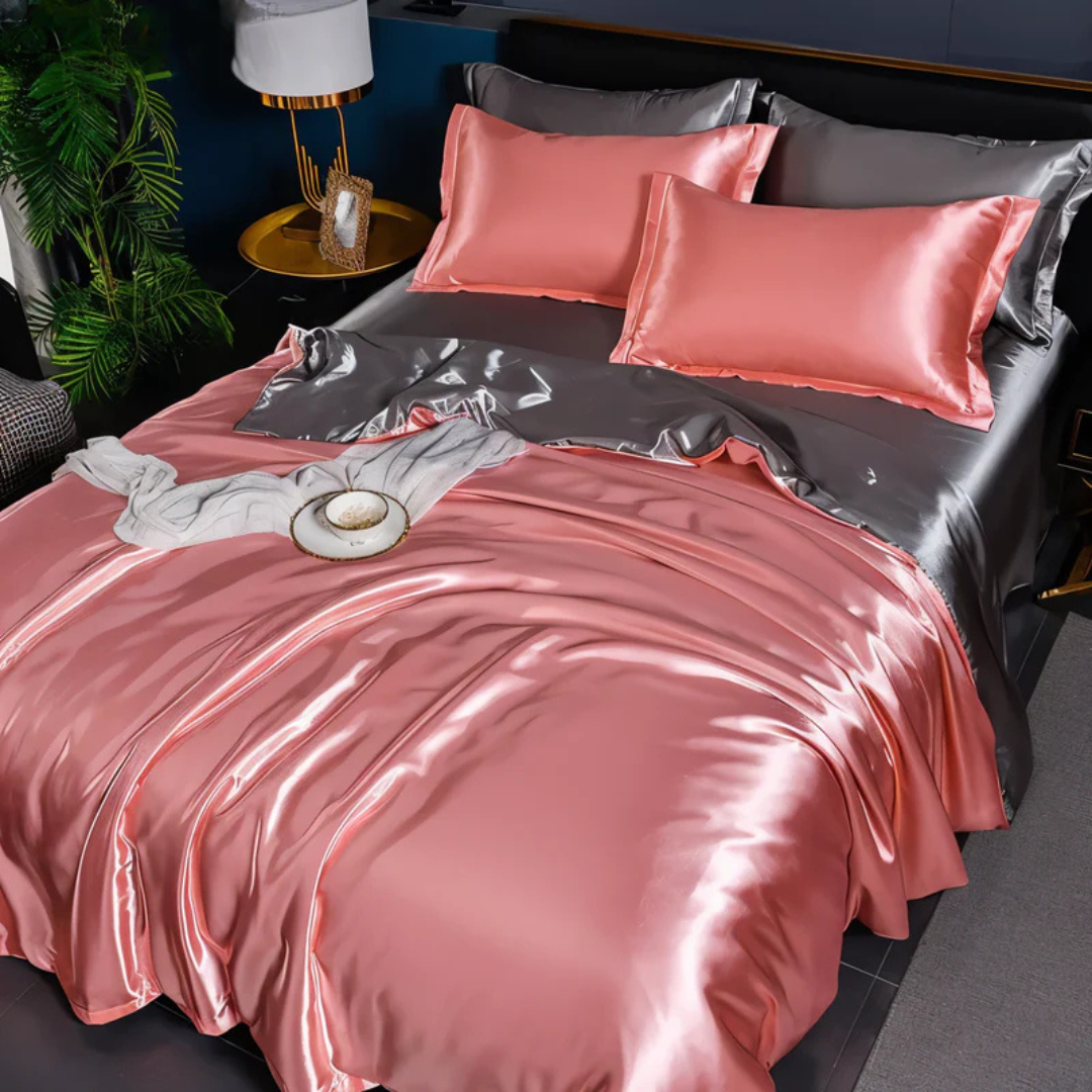 Luxuriöse seidige Bettwäsche | Atmungsaktiv, weich & eleganter Komfort für das Schlafzimmer