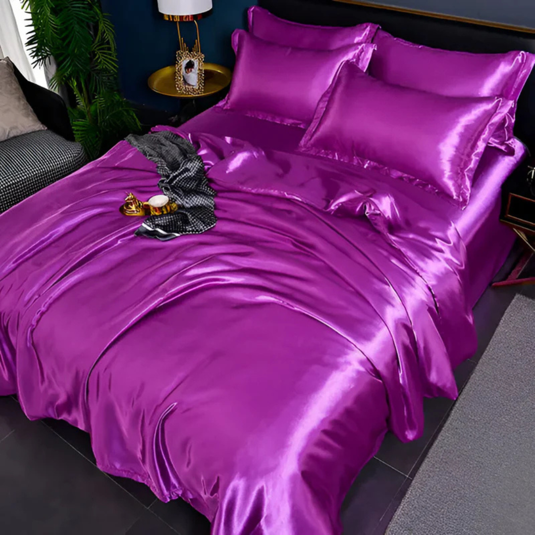 Luxuriöse seidige Bettwäsche | Atmungsaktiv, weich & eleganter Komfort für das Schlafzimmer