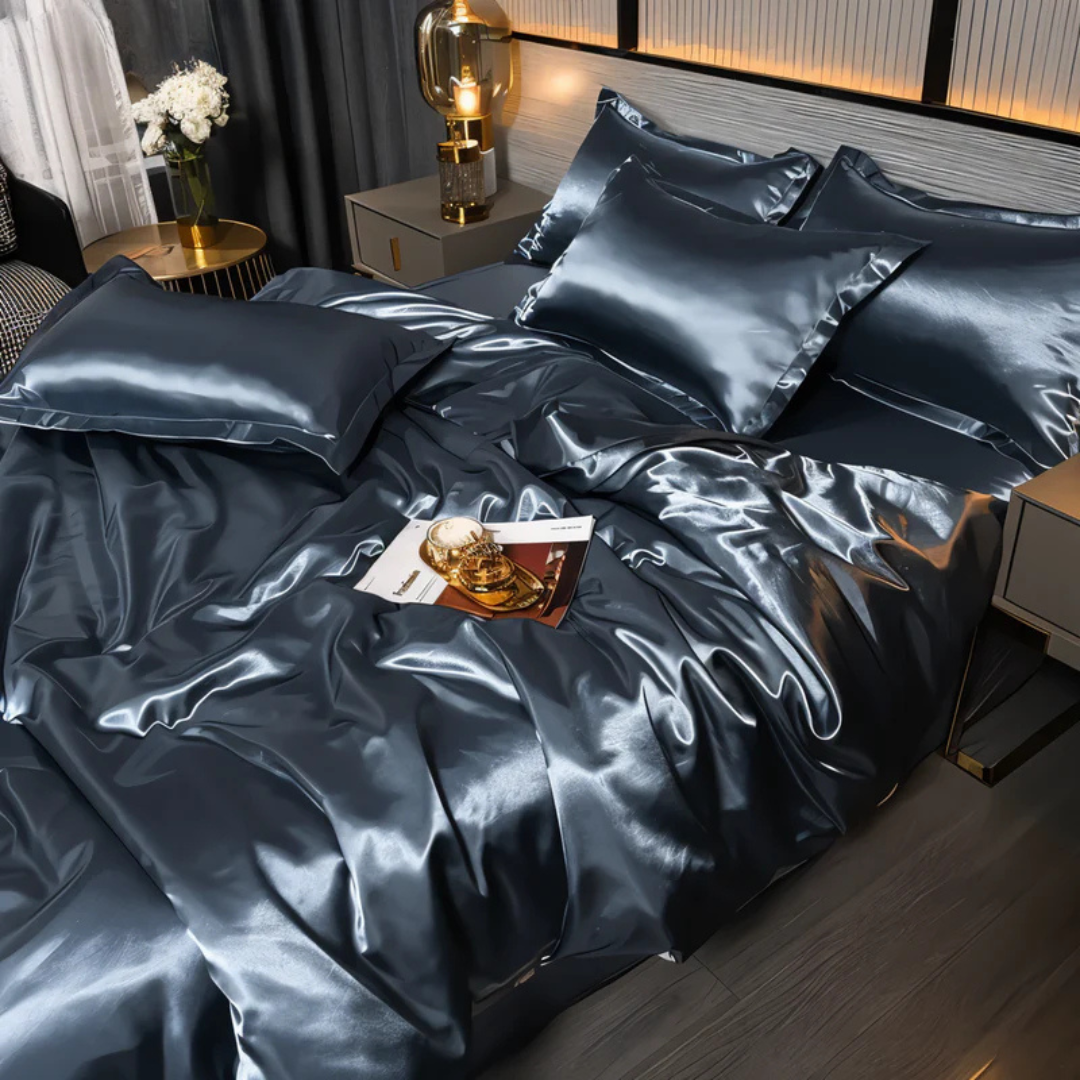 Luxuriöse seidige Bettwäsche | Atmungsaktiv, weich & eleganter Komfort für das Schlafzimmer