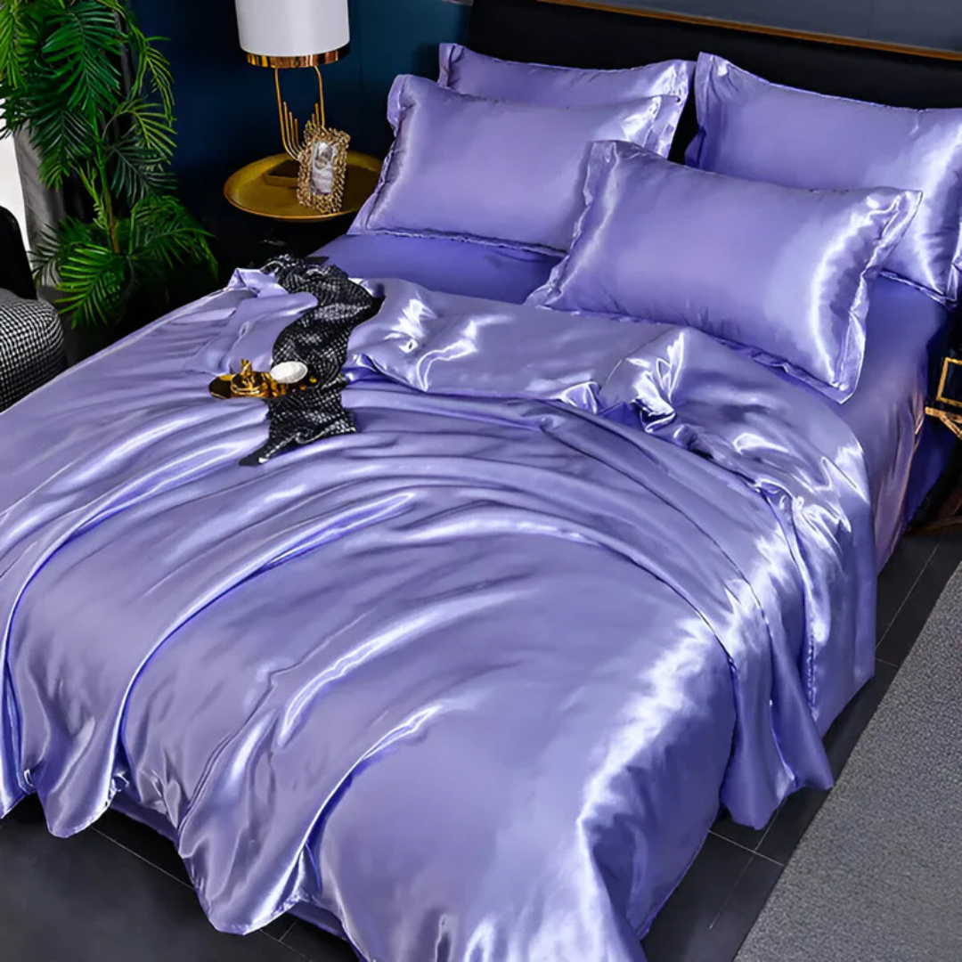 Luxuriöse seidige Bettwäsche | Atmungsaktiv, weich & eleganter Komfort für das Schlafzimmer