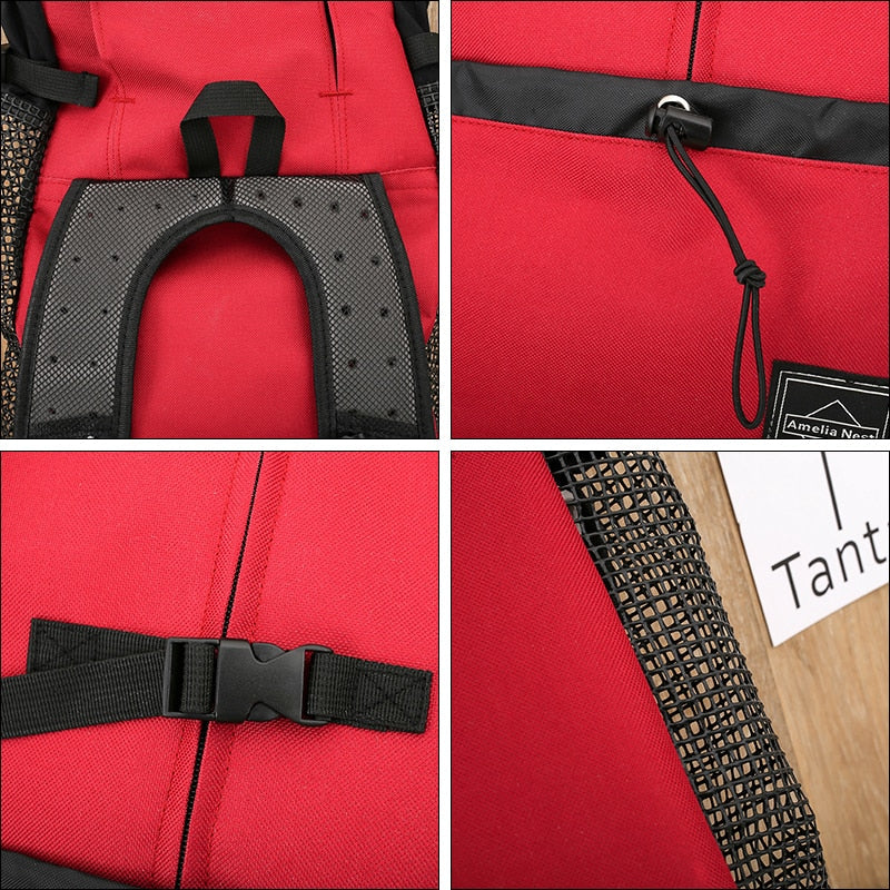 Umweltfreundliche Reisetasche für Haustiere mit praktischem Seitentasche für Komfort und Bequemlichkeit