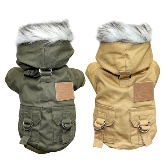 Bequemer und warmer dicker Mantel für Haustiere