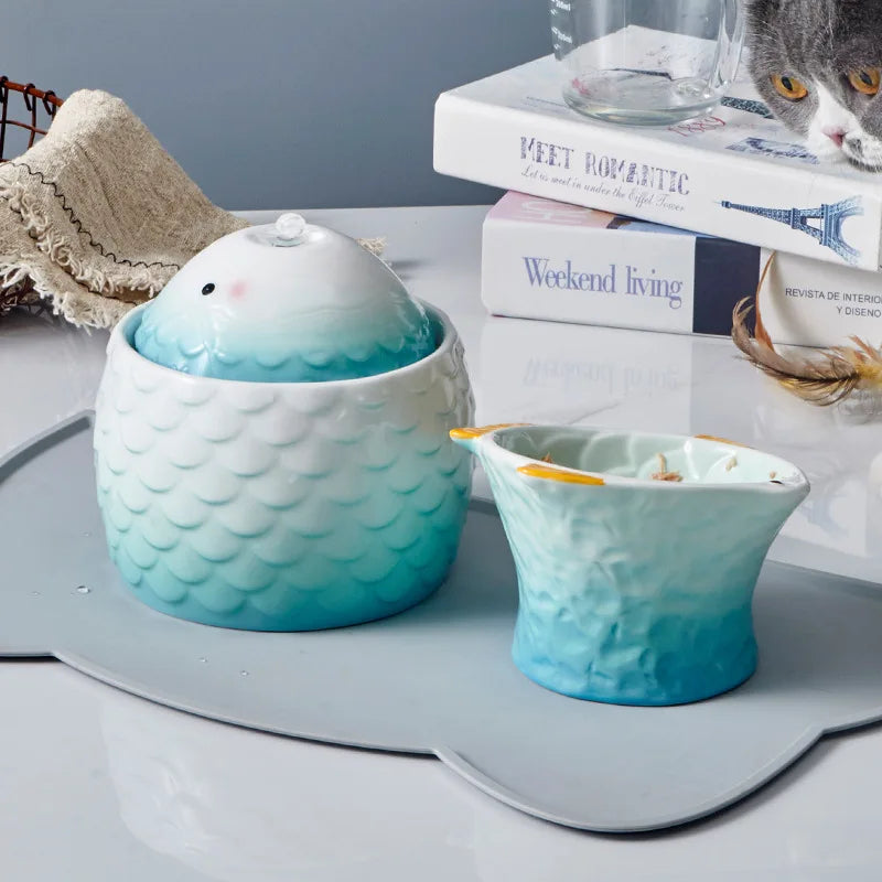 Luxus-Keramik-Wasserbrunnen für Haustiere - Frischer und gesunder Trinkgenuss