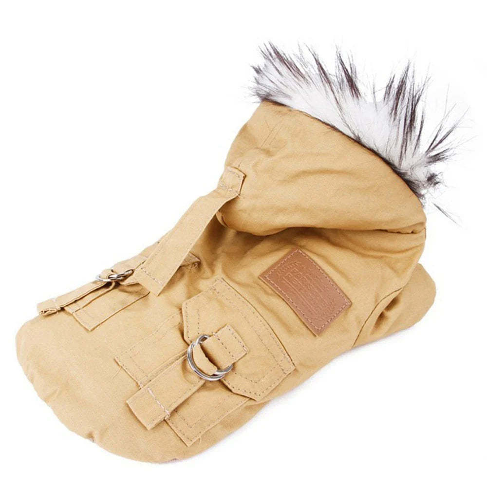 Bequemer und warmer dicker Mantel für Haustiere