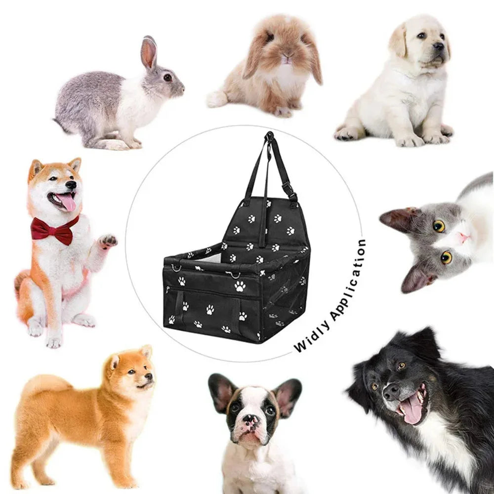Bequeme Reisetasche und Autositz für Haustiere personalisiert