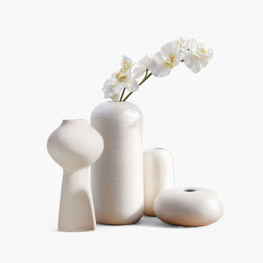 Handgemachte Keramikvase Blanche